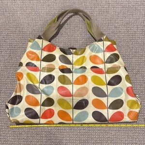 Oral Kiely oil cloth tote bag